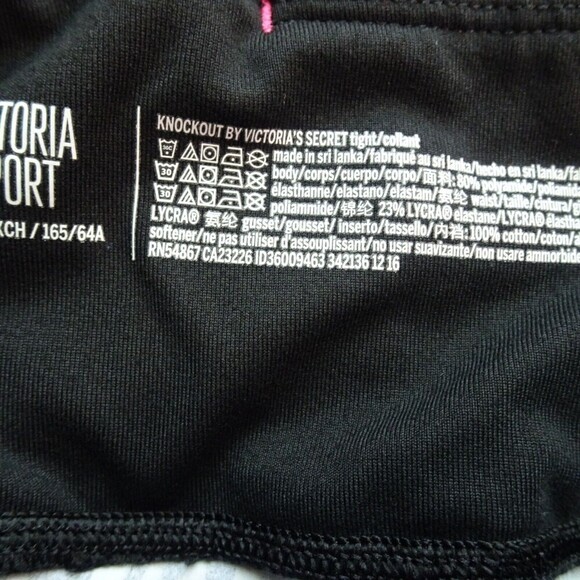 VICTORIA'S SECRET Knockout Leggings Stretch Active Yoga Work-Out Leopard Size XS - Picture 11 of 13